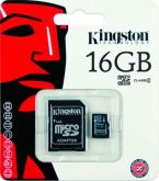 Cartão de Memória Micro SDHC 16GB - Kingston (Original)